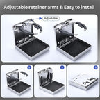 Marinebaby Stainless Steel Adjustable Folding Cup Drink Holders Marine/Boat/Caravan/car (Cup Holder (2pcs))