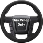 Steering Wheel Cover for Ford F150 2009-2014/ Ford Expedition 2015-2017, Car Steering Wheel Cover Protector Accessories for Ford (Black)
