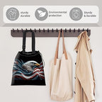 Car Trash Bag Large Hanging Can for Back of Seat, Cute Waterproof Car Garbage Bag for Vehicle, Travelling, Outdoor Cool American Eagle