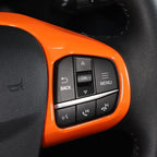 TOYCIDFG Steering Wheel Cover Trim Compatible with Ford Maverick 2022-2025 Car Interior Decoration Accessories (Orange)
