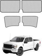 Car Window Shades for Ford-F150(2015-2025),4 Pack Car Window Cover for Baby Sun Shade Blocker Breathable Mesh,Reduce UV Rays & Heat Insulation Privacy Protection for Camping, Travel, Sleep