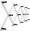 SKOLOO Hat Rack for Wall with 14 Hooks, Solid Wooden, Modern, Expandable Coat Rack Wall Mount for Coats, Hats, Bags, Baseball