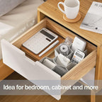 MORNITE 2 Sets Sock Drawer Organizer, Drawer Divider Organizer for Underwear Socks Ties Belts Assemble Honeycomb Separator Cl