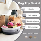 Small Dog Toy Basket, Cute Woven Baskets for Shelves, Decorative Rope Storage Baskets for Nursery, Baby Gift Basket for Diape