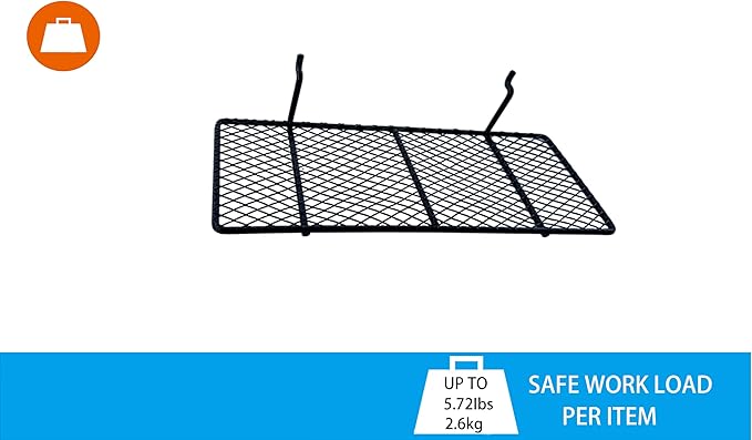 8-Pack Pegboard Baskets & Trays, Container Holders, Pegboard Racks, Wire Shelf, Wall Organizer, Attachments for Organizing Va
