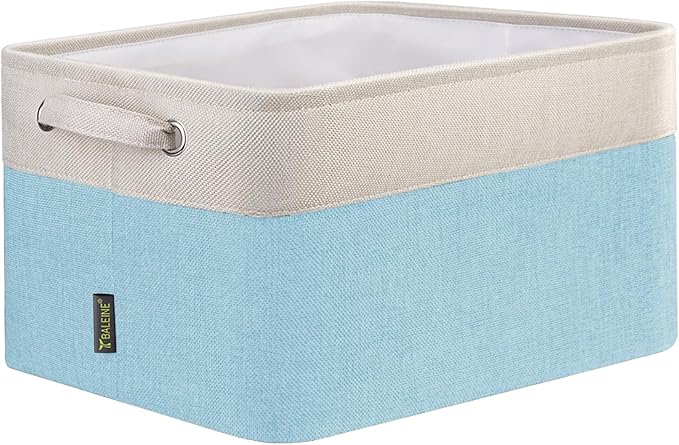 BALEINE 1 Pack Fabric Closet Storage Bins for Shelves, Linen Closet Organizers and Storage, Decorative Baskets for Organizing
