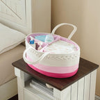 luxury little Diaper Caddy Organizer, Large Cotton Rope Nursery Baby Basket, Changing Table Organizer for Baby Diaper Storage