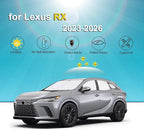 KMF 8pcs Thicken Sun Shades for Lexus RX 2023-2026 Accessories, RX350 Windshield Sunshade Full Car Window Covers for Side Rear, UV Block and Blackout Protect Privacy for Car Camping