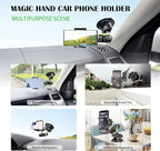 leepiya Phone Mount for car, 360° Adjustable Dashboard Windshield Car Phone Holder Mount, Ultra-Durable Metal,car Mount for Camera vlogging, Car Phone Mount for iPhone Samsung All Smartphones