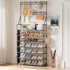 OYREL Shoe Rack 7 Tier Sturdy Shoe Racks for Closet Shoes Organizer for 28-35 Pairs Large Capacity Shoe Storage Rack with Mul