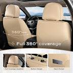 Coverado Car Seat Covers, Front Covers for Cars, Car Seat Cover Front Seats, Automotive Seat Cover, Waterproof, Leather Car S