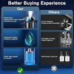 Smart Car Air Freshener, Car Air Freshener Diffuser with 100ml Perfume, Long Lasting Lasts 6 Months, RGB Music Syncing Light,