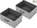 Storage Baskets, 15.7 Inch Woven Fabric Bins, Storage Cubes with Reinforced Handles, Organizer Bins for Closet Shelves, Folda
