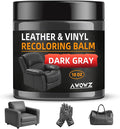 Leather Recoloring Balm - Scratch Repair & Color Restore Kit for Faded Leather, Leather Couch & Car Seats - 10OZ Leather Rest
