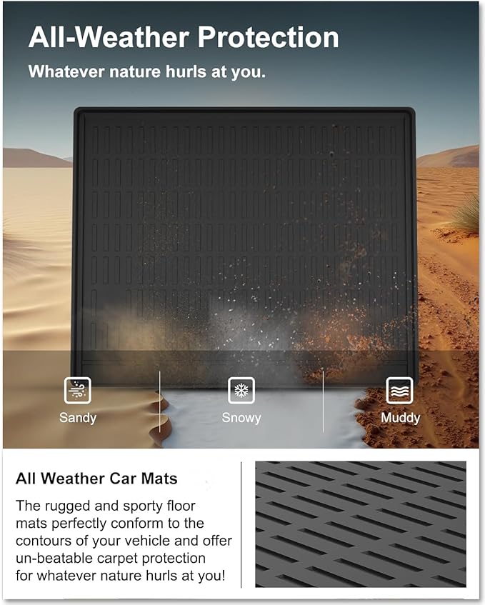KIWI MASTER Cargo Trunk Mat for 2010-2024 Toyota 4Runner OEM Replacement PT218-89112 All Weather Rear Tray Trunk Liner TPE Slush Mats Black (NO 3rd Row Seats)