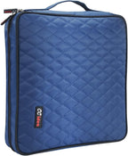 CCidea 200 Capacity CD or DVD Case Holder Portable Wallet Disc Storage Binder Nylon CD Bag for Car, Home, Travel Carrying Protector Organizer (200-Blue)