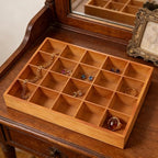 PRETYZOOM Wooden Sorting Tray Closet Drawer Divider Organizer with 20 Compartments Suitable for Socks Briefs Keys Stationery 