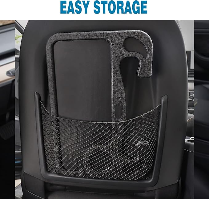 HORRY Steering Wheel Tray Universal Double-Sided Car Food Trays for Eating Reading Car Tray Table for Travel Cup Holder Desk for Driver Car Laptop Mount (Black)