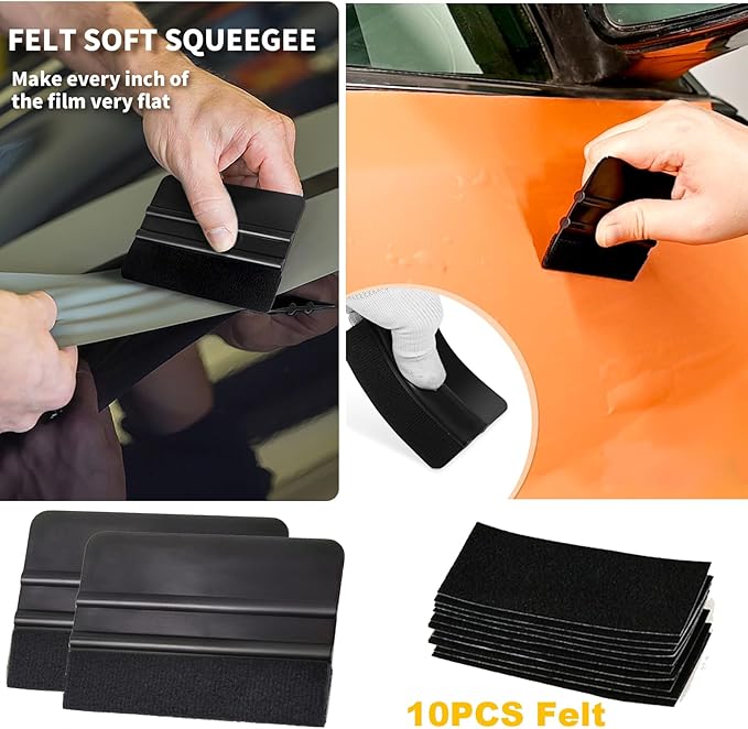 Gomake Vinyl Wrap Tool Window Tinting Kit with Heat Gun 16FT Cord,Sponge Roller,Magnet Holder,Vinyl Tucking Tool,Tint Squeegee, Film Cutter for Car Wrapping, Graphics and Decal Installation