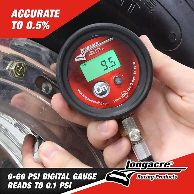 Longacre 52-53003 Semi Pro Digital Tire Pressure Gauge, 0-60