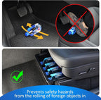 GEEDAR Under Seat Storage Box Organizer for Tesla Model Y (1 pack), Upgraded ABS + TPE Double Layer Hidden Storage Box, Washable Underseat Storage Organizer fit Tesla Model Y Accessories 2021-2024