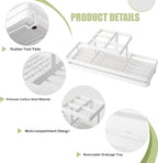 Toothbrush Holders for Bathrooms, Carbon Steel Tooth Brushing Holder Electric Toothbrush and Toothpaste Organizer Bathroom Ac