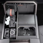 Center Console Hidden Organizer Compatible with 2022 2023 2024 2025 2026 Toyota Tundra and 2026 Toyota Sequoia Accessories OEM Secret Compartment Storage Box Press Open(Fit SR/SR5/Limited/TRD Pro)