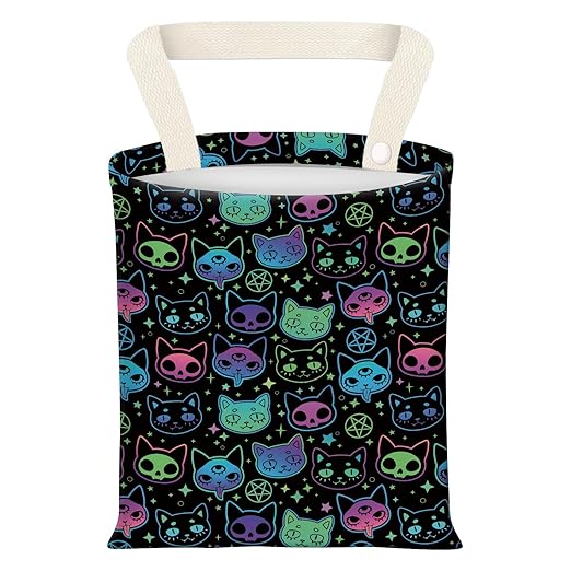 Hanging Car Garbage Bag, Cute Car Trash Can Bag, Automotive Accessories for Women Men Cute Colorful Cats