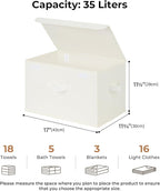 GRANNY SAYS Storage Bins with Lids, Fabric Storage Boxes, Closet Organizers and Storage, Storage Baskets for Shelves, Toy Box