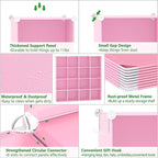 C&AHOME Cube Storage Organizer, 16-Cube Shelves Units, Plastic Storage Cubes, DIY Closet Organizer, Modular Closet Storage Sh