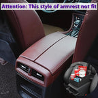 Car Storage Organizer Between Seats,Center Console Armrest Storage Box Back Seat Organizer with Small Compartment Car Interior Storage Box,Cup Holder Tray with Non-slip Mat(Black)