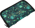 Car Tissue Holder Car Visor Organizer Tissue Box Holder for Car Sun Visor Organizer with Car Vehicle Accessories Essentials Interior for Women Men Teal Glowingmugs Clovers Lights St.Patrick