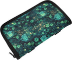 Car Tissue Holder Car Visor Organizer Tissue Box Holder for Car Sun Visor Organizer with Car Vehicle Accessories Essentials Interior for Women Men Teal Glowingmugs Clovers Lights St.Patrick