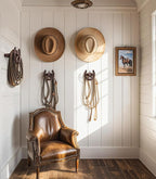 Cowboy Hat Hanger Wall Mount, 4 Pack Cowboy Hat Rack, Metal Horseshoe Hook, Horseshoe Decor, Western Hat Hook for Wall, Hat H