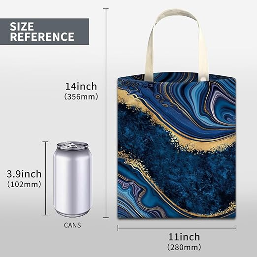 Car Trash Can, Cute Car Trash Bag, Hanging Car Organizer and Storage Bag, Trash Bin for Car Accessories, Vehicle, Travelling, Camping Luxury Blue Marble