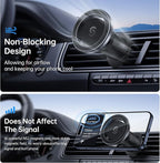 SYNCWIRE for MagSafe Car Mount, Flexible Rotation Magnetic Phone Holder for Car Vent, Hands Free Car Air Vent Phone Holder Clip Universal Compatible with iPhone 17 Pro Max 16 15 14 13 12 MagSafe Case