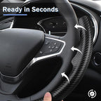 Steering Wheel Cover for Chevy Malibu 2016-2024/ Equinox 2018-2024/ Bolt EV 2017-2021/ Volt 2016-2019, Car Steering Wheel Cover for Chevrolet (Matte Black)