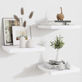 Fun Memories Floating Shelves for Wall - 12 Inch Square Shelves with Invisible Brackets, Small Wall Shelf for Living Room, Ba