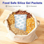 Large Desiccant Packs, 5 Packs 600 Gram Silica Gel Packets Reusable, Dehumidifier Packs for Car Desiccant, Large Moisture Abs