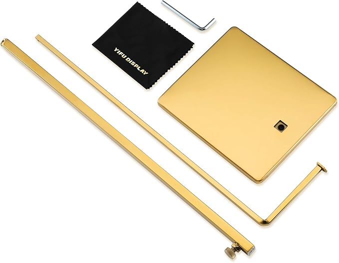 Gold Purse Display Stands - 2 Pack Adjustable Height Purse Display Stand - Metal Handbag Display Stand Set - Single L Hanging