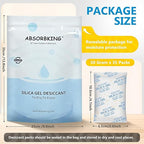 Silica Gel Packets – 50 Gram 35 Packs Desiccant Packs, Moisture Absorbers for Food Storage with Color Indicating, Food Grade 