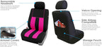 FH Group Car Seat Cover Front Set Striking Striped Car Seat Covers with Front Seat Covers and Rear Split Bench, Universal Fit