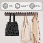 Car Trash Bag Large Hanging Can for Back of Seat, Cute Waterproof Car Garbage Bag for Vehicle, Travelling, Outdoor Cute Glitter Black Leopard