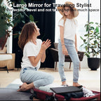LPHUMEX Foldable Full Length Dance Mirror – 33” Portable Shatterproof Hanging Mirror, Folding Full Length Travel Mirror for D