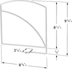 Lynk Shelf Dividers - Closet Shelf Organizer (Set of 2) - White