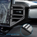 INTGET 4PCS Side Dashboard AC Outlet Covers for 2022-2026 Toyota Tundra Accessories Carbon Fiber Center Console Air Vent Trim Protector for 2023 2024 2025 2026 Toyota Sequoia Accessories