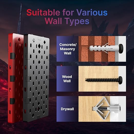 PEGZONE Controller and Headphone Holder Wall Mount, Modular Gaming Pegboard with Accessories, Controller Stand for Xbox PS5 P