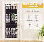 MISSLO 35 Large Pockets Over the Door Shoe Rack for Door Sturdy Oxford Over the Door Shoe Organizer Closet Hanging Shoe Holde