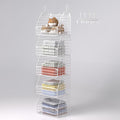 PUPPYCUTE Hanging Closet Organizer and Storage, Clothes Hanging Shelves Wire Baskets for Clothing Sweaters Purse Handbags Sho