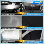 Karltys 3PCS Windshield Sun Shade for 2022-2024 2025 Toyota Corolla Cross, Front and Side Window Sunshade Custom Fit Corolla Cross, 210T Reflective Sun Visor Cover Protector Keep Your Car Cool